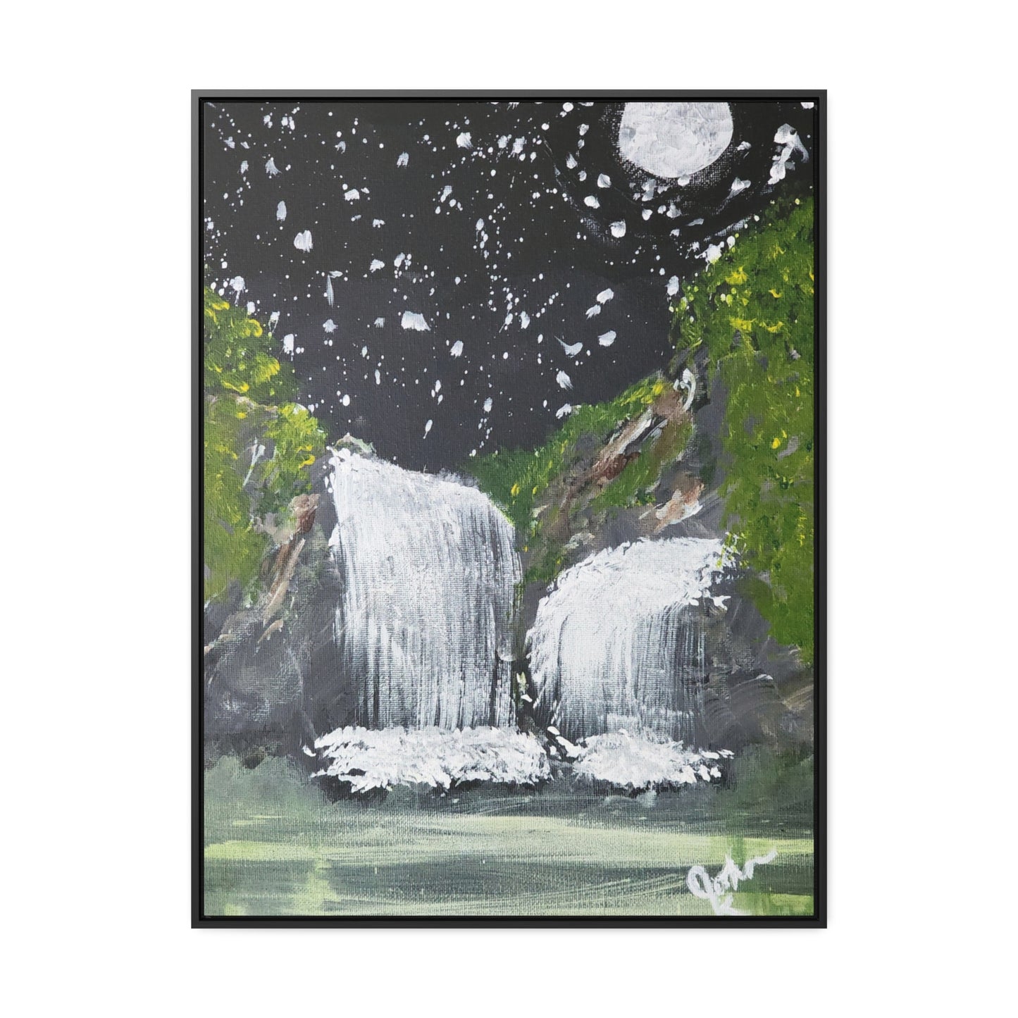 Moonlit Waterfall