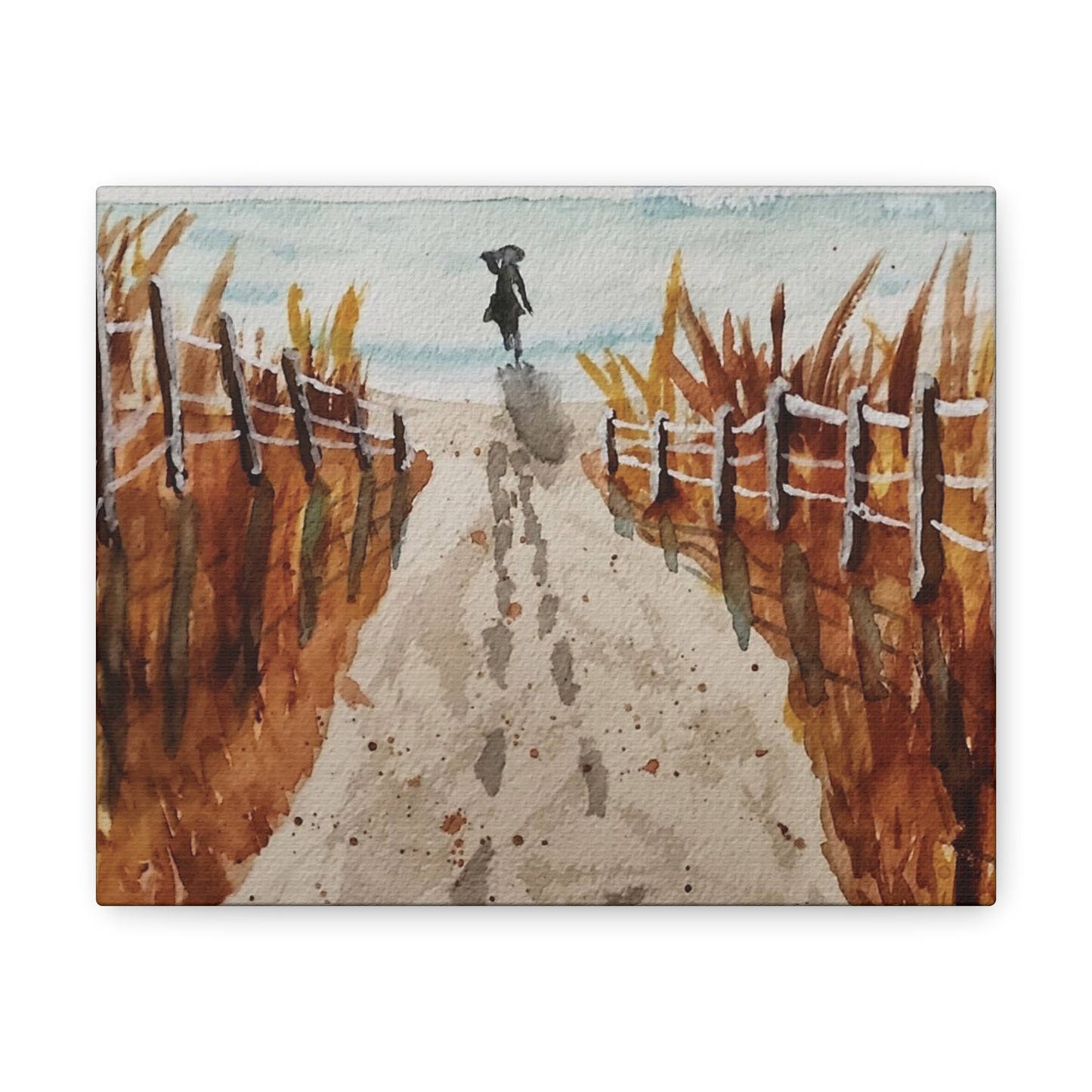 Girl at the Beach Canvas Print